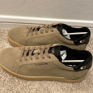 Coach sneakers ,size 9.5, tan